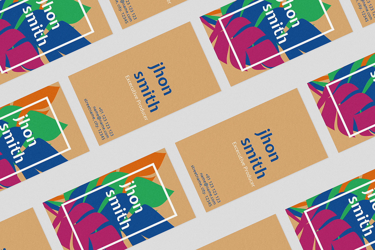 Tropical business card V3, a Business Card Template by EN86-21 (Photo 2 of 2)