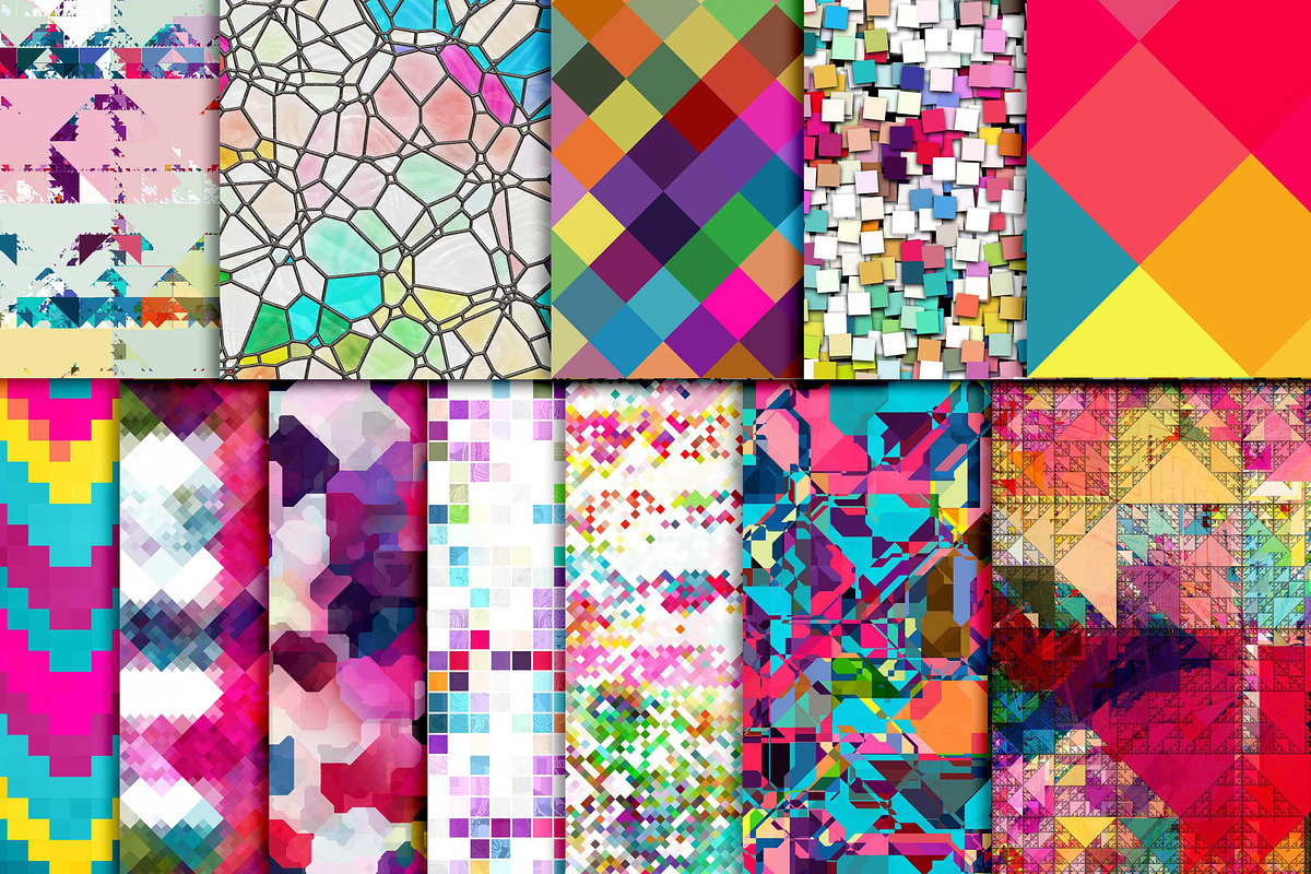 Aztec Triangle Digital Paper