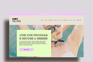 Claire -Squarespace Website Template