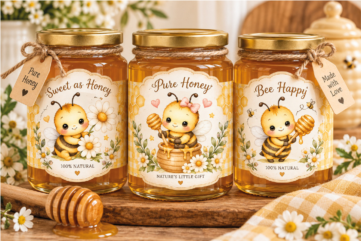 Honey Bee Clipart, an Animal Illustration by Villa 11 Estudio (Photo 9 of 11)