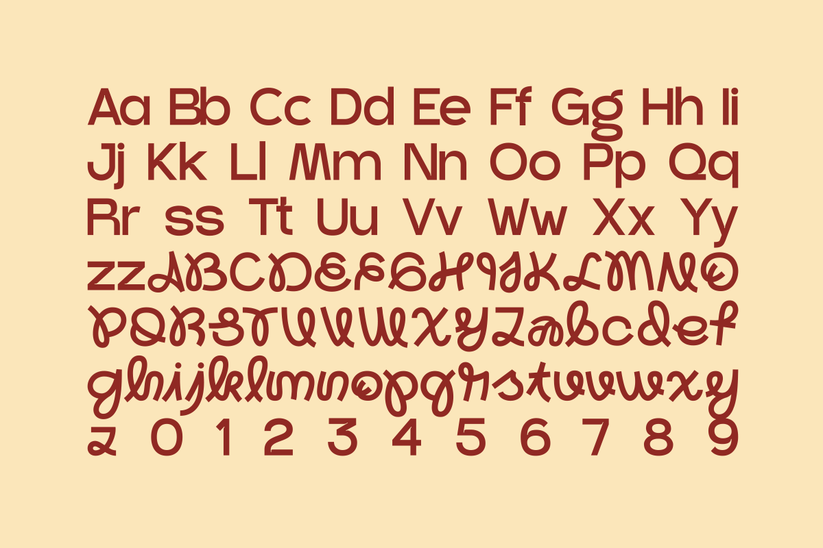 Tarita - Experimental Cafe Font, a Sans Serif Font by Pandeka Studio (Photo 9 of 9)