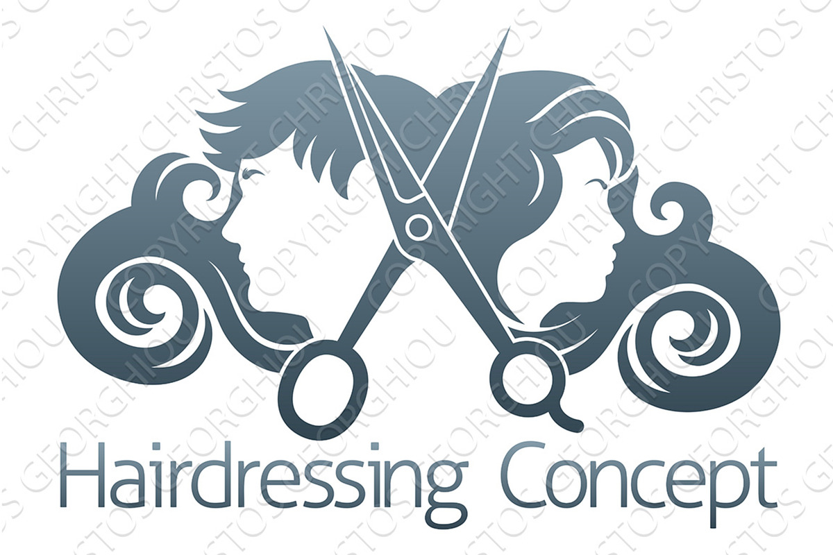 Hairdresser Silhouette Hair Salon, a Person Illustration by Christos Georghiou