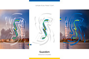 Sweden flag ribbon vector, a Templates & Theme by Simbos (Thumbnail 3 of 9)