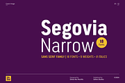 Segovia Narrow, a Sans Serif Font by Zafara Studios (Thumbnail 1 of 12)