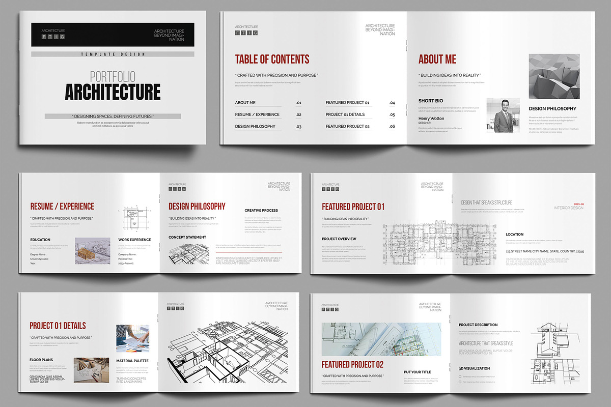 Minimal Architecture Portfolio, a Brochure Template by MightyDesign (Photo 1 of 8)