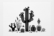 60 Desert Cactus Floral Silhouette, a Seasonal Illustration by Amazin_art (Thumbnail 5 of 21)