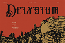 Delysium - A Display Font