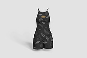 Women Short Jumpsuit, a Shirt Mockup by Pixie Creative (Thumbnail 2 of 4)