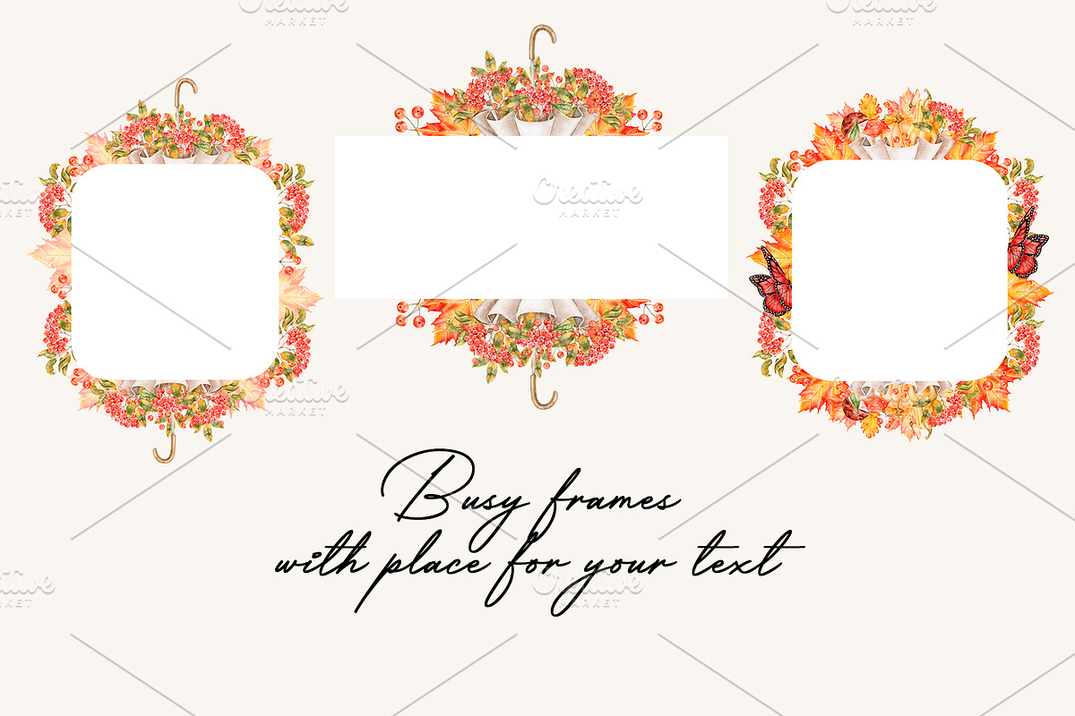 Autumn, Fall watercolor clipart, a Seasonal Illustration by Eves_Aquadreams (Photo 12 of 12)
