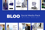 Bloo Social Media Kit, a Social Media Template by Fluto Creative Studio (Thumbnail 1 of 8)