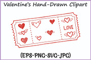 Whimsical Hand-Drawn Valentine SVG, a Seasonal Illustration by Gfx Expert Team (Thumbnail 4 of 15)