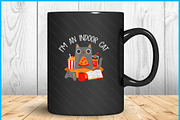 Indoor Cat Reading Coffee Gaming SVG, a Graphic by Creativeusart (Thumbnail 3 of 4)