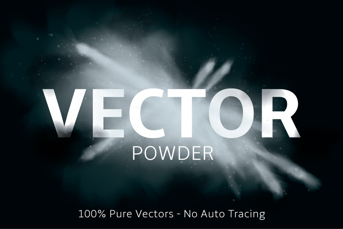 Vector powder, dust explosion set, a Texture Graphic by Transfuchsian (Photo 1 of 5)