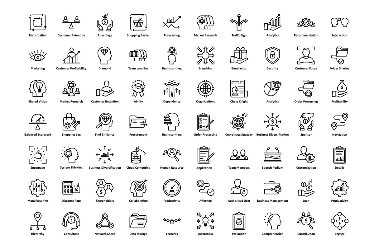 1275 Business Startup Line Icons, an Outline Icon by Vector Portal (Photo 13 of 20)