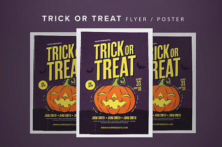 Trick Or Treat Halloween Flyer, a Flyer Template by lilyshop