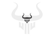 Bull head logo design template, an Object Graphic by nicemorning (Thumbnail 3 of 3)