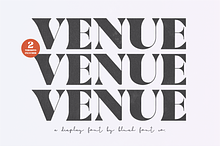 VENUE Modern Serif Wedding Font
