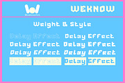 Delay Effect font, a Font by weknow (Thumbnail 7 of 8)