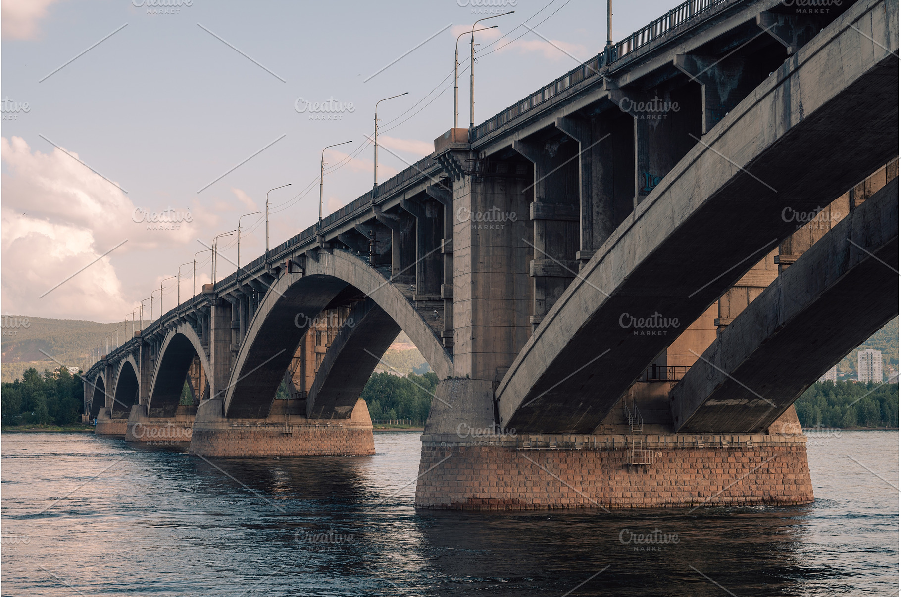 Communal bridge over the Yenisei, an Architecture Photo by Jan Jack Russo Media