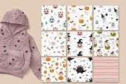 Cute Halloween clipart & patterns, a Seasonal Illustration by JulzaArt (Thumbnail 6 of 13)