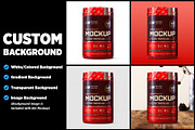 2lb Whey Protein Jar Mockup B2-Pro, a Packaging Mockup by Design Warlord (Thumbnail 11 of 16)