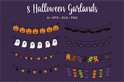 Halloween Party Garlands & Clipart, an Object Graphic by OREHOVKA (Thumbnail 2 of 4)