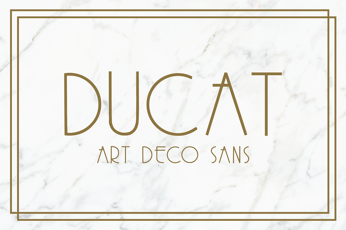 The Ducat, a Sans Serif Font by Emma Brantley Design