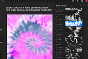 Procreate Tie-Dye Brushes Vol 2, a Brush Add-On by The Gypsy Goddess (Thumbnail 2 of 8)