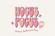 Hocus Pocus Boo Halloween Font, a Handwritten Font by BarcelonaShop (Thumbnail 1 of 9)
