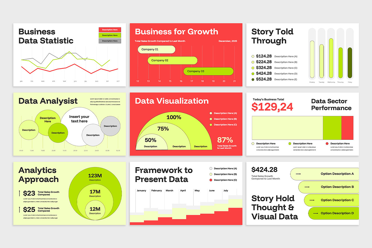 Data Visualization Google Slides, a Presentation Template by rgbryand (Photo 3 of 6)