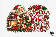 Believe In The Magic Of Christmas, a Seasonal Illustration by Craft Nest (Thumbnail 1 of 6)