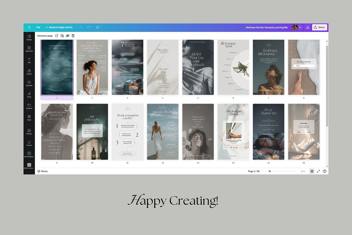 Wellness Instagram Pack, a Social Media Template by R-studio (Photo 10 of 10)