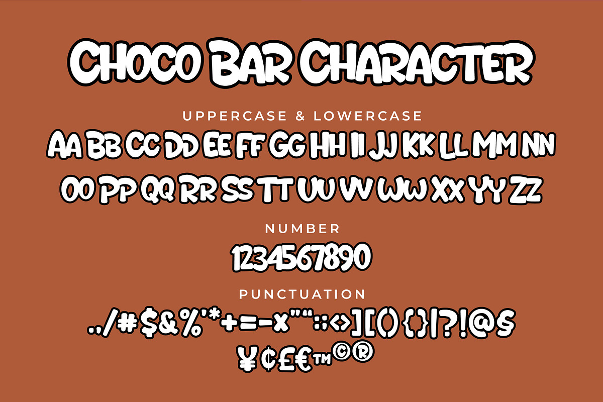 Choco Bar Playful Display, a Handwritten Font by Gumrega Studio (Photo 6 of 7)