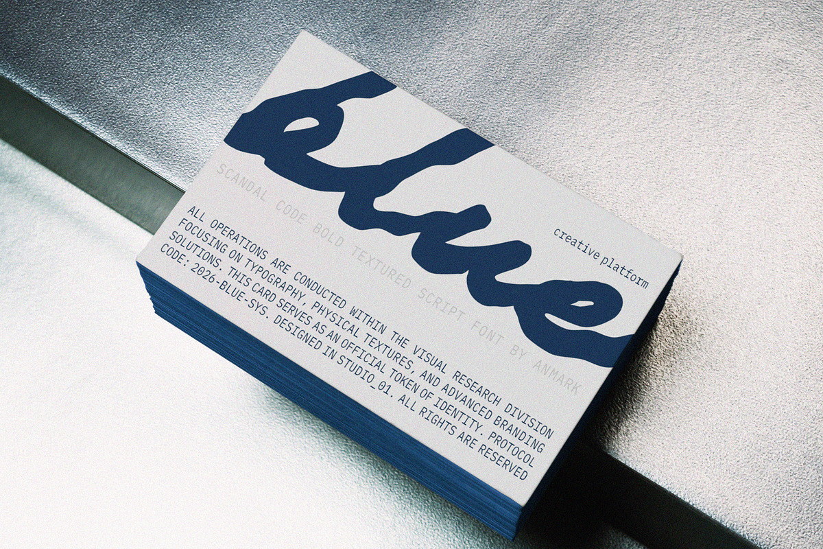 Scandal Code Textured Script Font, a Script Font by AnMark (Photo 8 of 12)