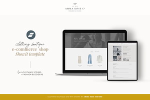 Fashion Showit Website Template, a Websites & App Template by ammarosedesignsllc