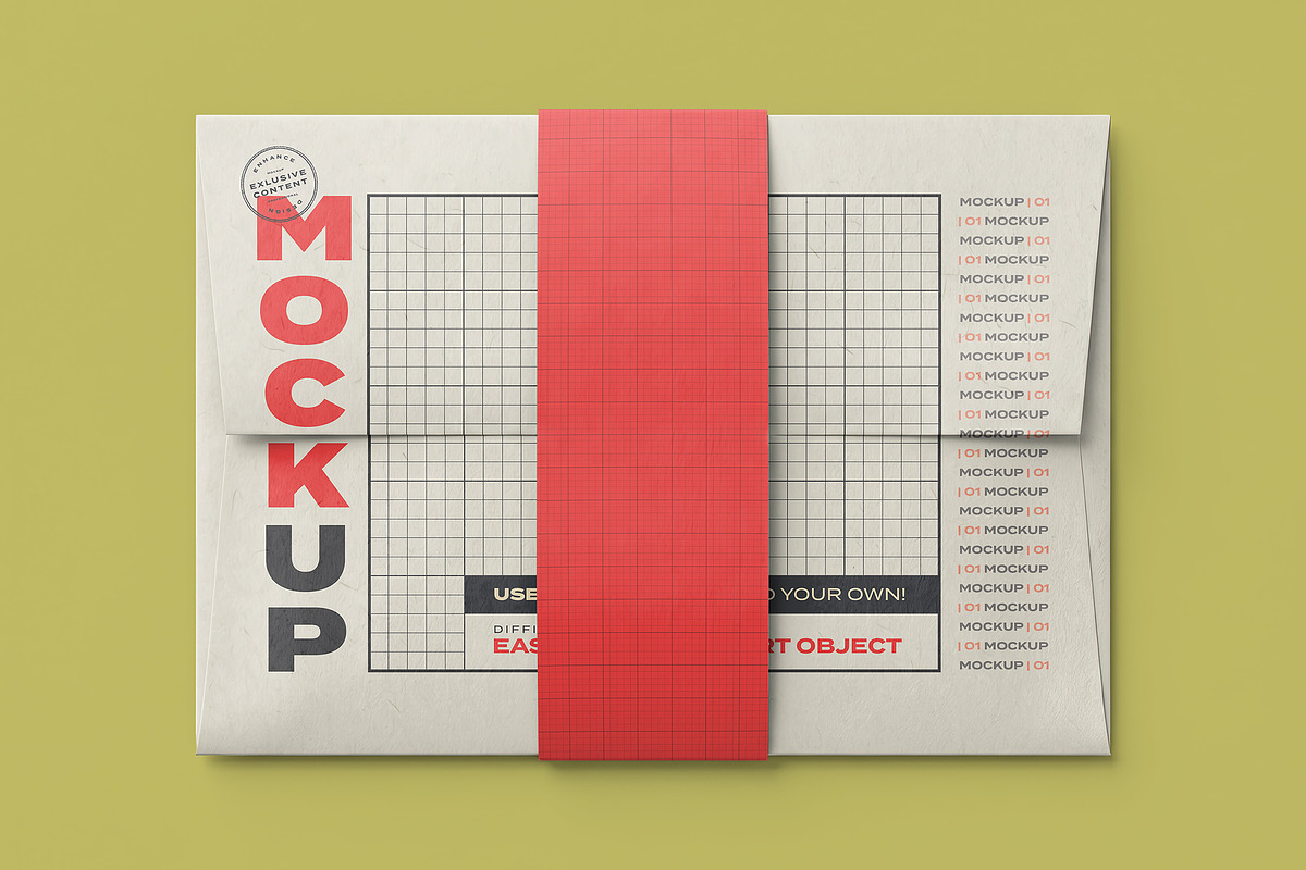 Envelopes with Closure Mockups, a Merchandise Mockup by Luuqas Design (Photo 4 of 4)