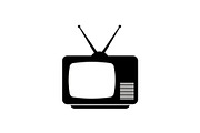 Retro Television Minimal Silhouette, a Graphic by hafijul (Thumbnail 2 of 14)