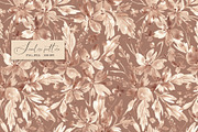 Mocha Mousse Floral pattern, a Pattern Graphic by SirenaArt (Thumbnail 9 of 16)