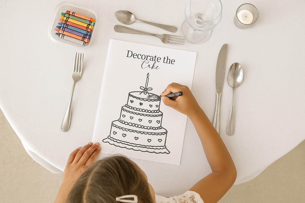 Wedding Coloring Book for Kids, a Print Template by Matisse Studio (Photo 3 of 8)