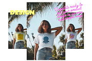 T-Shirt Mockup With Palm Trees, a Shirt Mockup by McLittle Stock (Thumbnail 3 of 4)