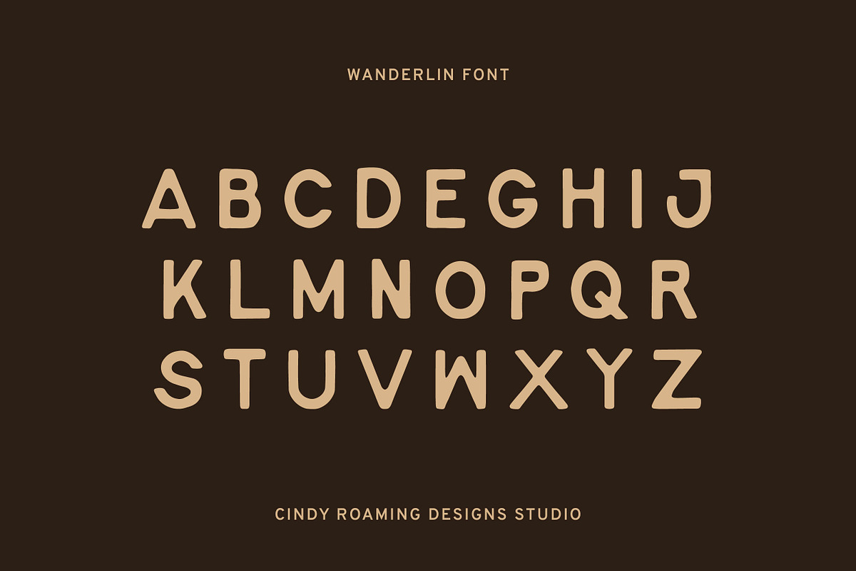 WANDERLIN by Cindy Roaming Designs, a Sans Serif Font by cindyroamingdesigns (Photo 6 of 6)