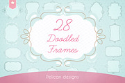 doodled frames pack, a Graphic by Pelican graphics (Thumbnail 1 of 4)