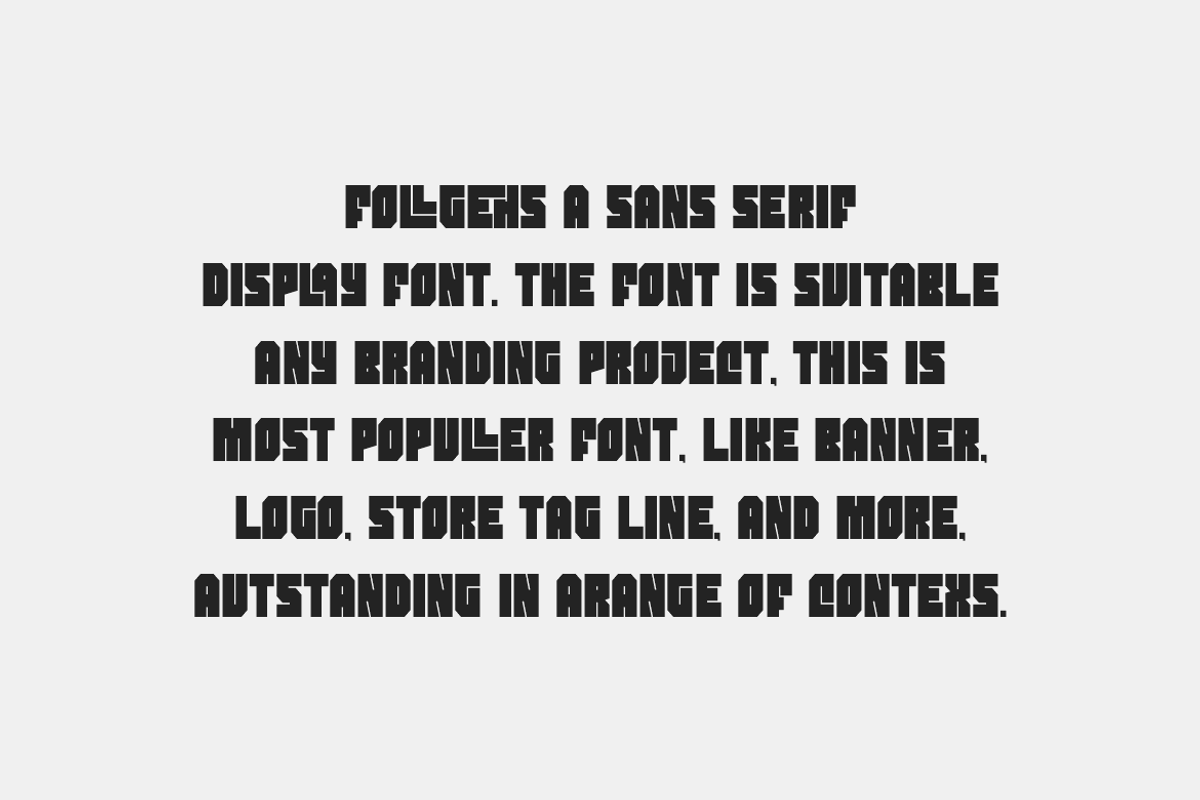 Follgehs - Modern Sans Font, a Sans Serif Font by Iqsiart Studio (Photo 5 of 6)
