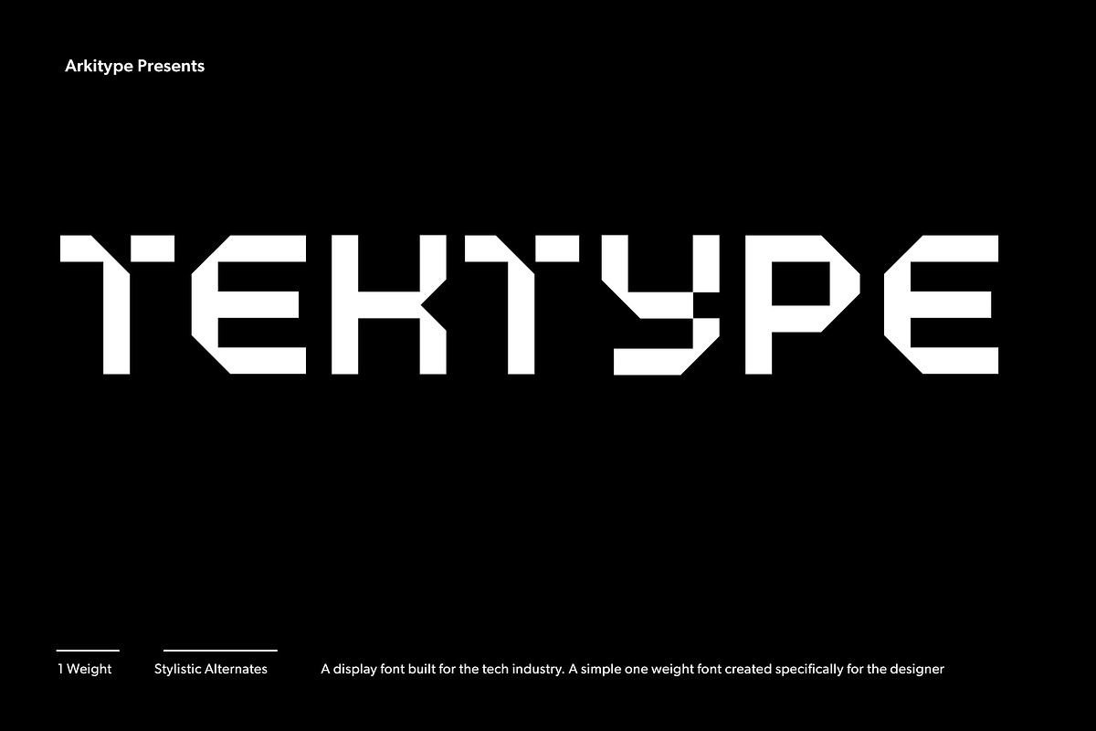 Tektype, a Font by Arkitype (Photo 1 of 14)