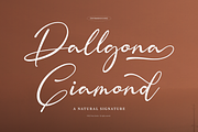 Dallgona Giamond | Natural Signature, a Script Font by Denustudios (Thumbnail 1 of 12)
