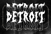 Demones Disaster Horror Metal, a Blackletter Font by dansdesign (Thumbnail 5 of 9)