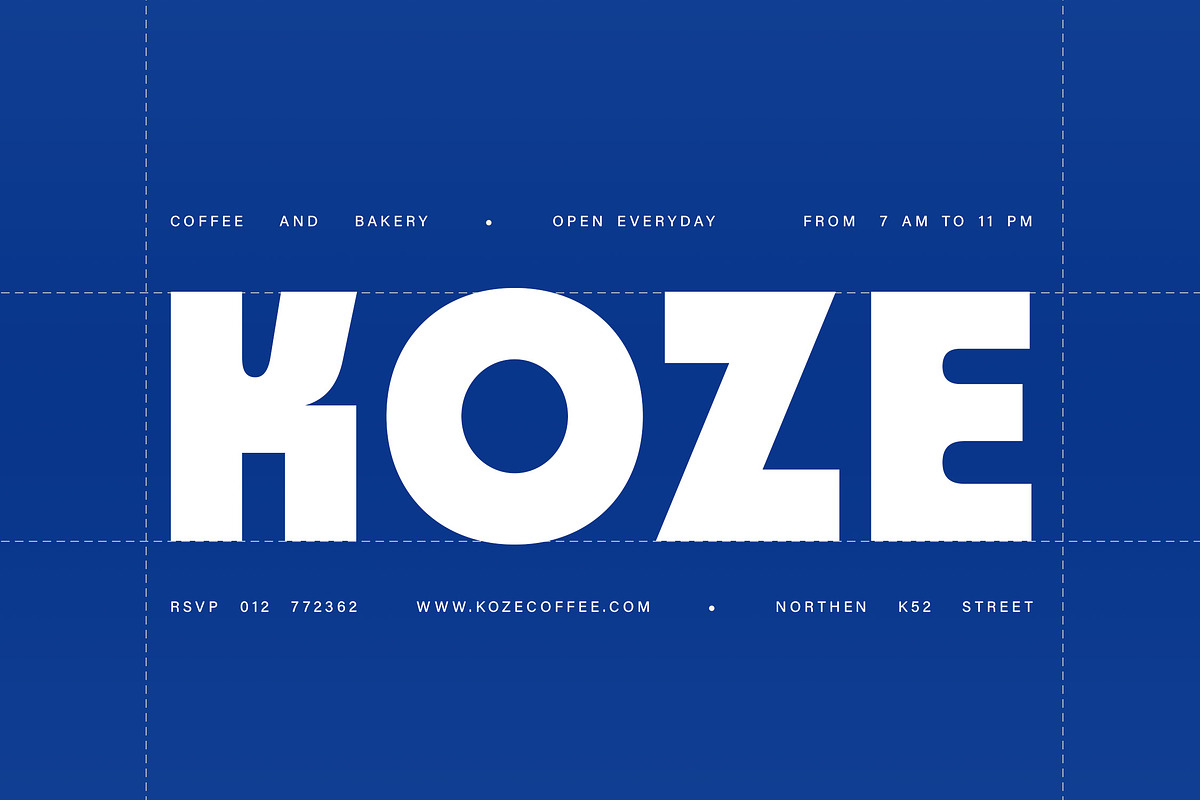 Bolmark – Retro Bauhaus Bold Sans, a Sans Serif Font by Typia Nesia (Photo 6 of 12)