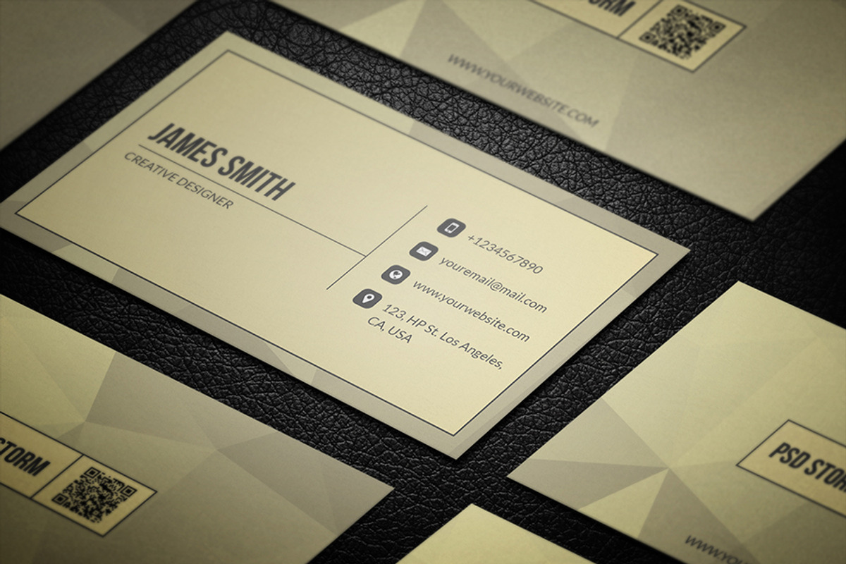 Minimal Corporate Business Card V1, a Business Card Template by PSD Storm (Photo 3 of 5)