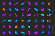 200 Geometry 3D PNG Shapes, an Object Graphic by Graphicdome (Thumbnail 6 of 12)