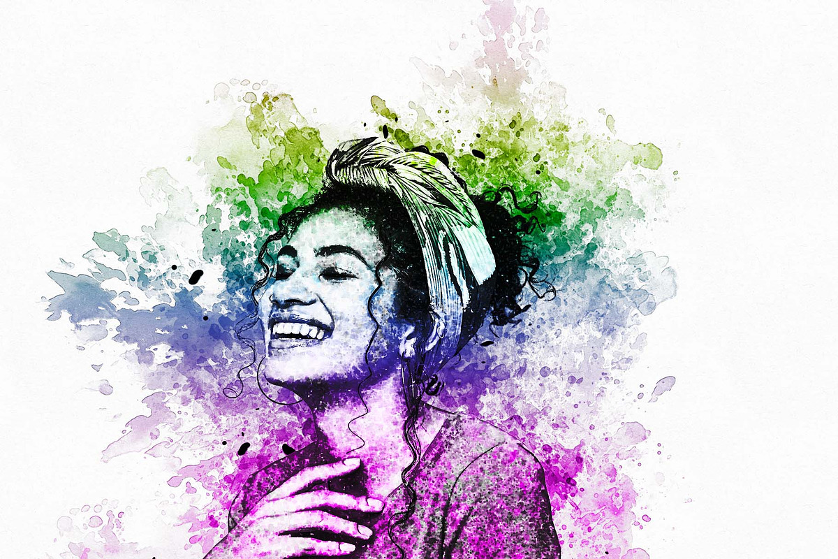 Abstract Paint Photoshop Action, an Action Add-On by MRI STUDIO (Photo 5 of 15)